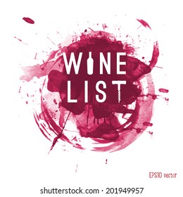 wine logo watercolor white letter splash art label stain red vector watercolour splash witch wine mark wine logo watercolor white letter splash art label stain red way classic vine texture climbers ba