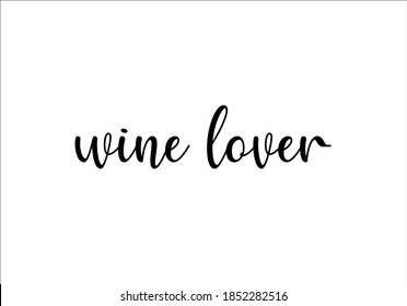 wine lover hand drawn design vector