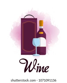 Wine luxury bottle