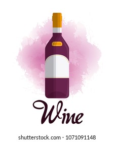 Wine luxury bottle