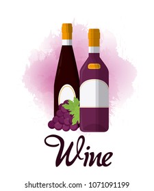 Wine luxury bottles