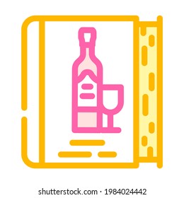 wine map color icon vector. . isolated symbol illustration