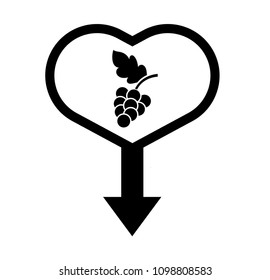 wine and map pointer. Designed for winery, wine shop, wine shop