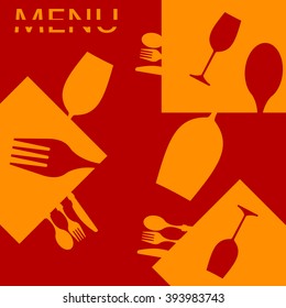 Wine Menu Card Design Template Vector Illustration
