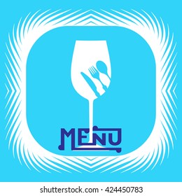Wine Menu Card Design Template Vector Illustration