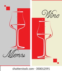 Wine Menu Card List Design Template