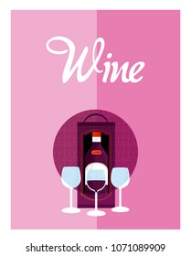 Wine menu cover