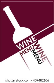 Wine menu design