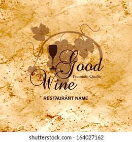 Wine menu design / Wine list design template for restaurants 