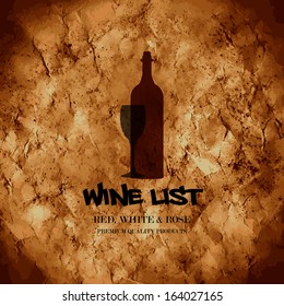 Wine menu design / Wine list design template for restaurants 