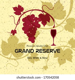 Wine menu design / Wine list design template for restaurants 