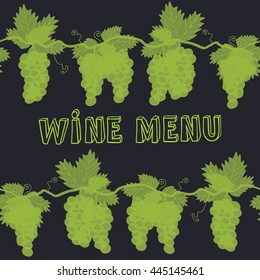 wine menu frame