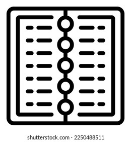 Wine menu icon outline vector. Cellar barrel. Bar sommelier