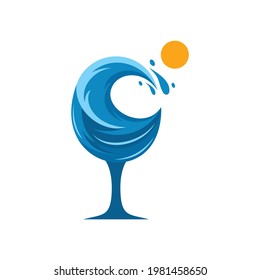 Logo-Design für Wine Ocean Beach