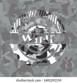 Wine on grey camo pattern