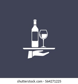 Wine on the tray icon.