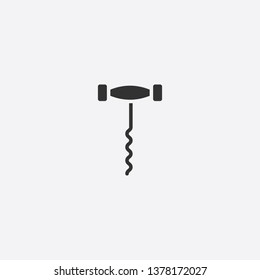 wine opener icon illustration isolated vector sign symbol