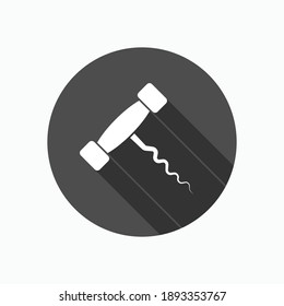 Wine Opener Icon. Tool to Open Bottle. Symbol - Vector.