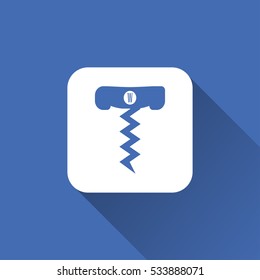 wine opener sign. icon design
