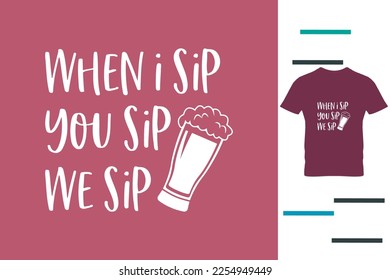 Wine party t shirt design