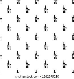 Wine pattern vector seamless repeating for any web design