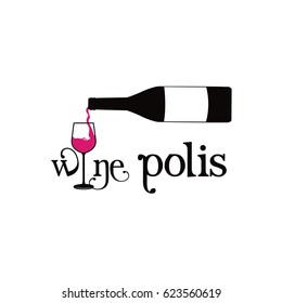 wine polis bottle pouring glass cup image