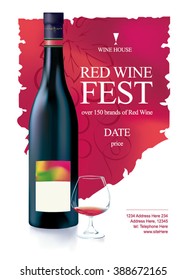 Wine Poster. Wine Fest Poster. Wine House Poster