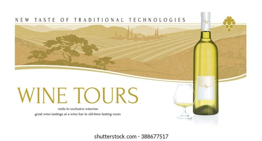 Wine Poster. Wine Tours Poster. Wine Fest. Wine House Poster