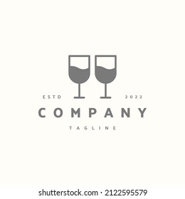 Wine premium icon sign symbol. Hipster vintage logo design vector illustration