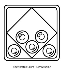 Wine rack for storing wine bottles icon