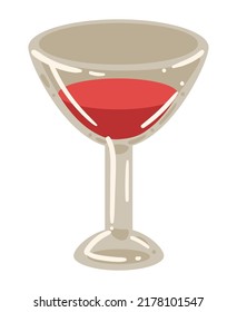 wine red in cup icon