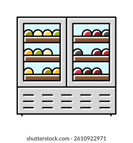 wine refrigerator color icon vector. wine refrigerator sign. isolated symbol illustration
