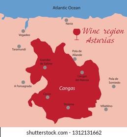 wine region Asturias in Spain