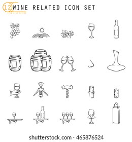 Wine related icons