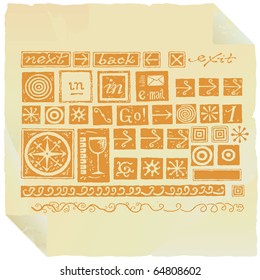 wine related web pictogram