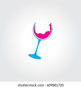 wine restaurant icon logo