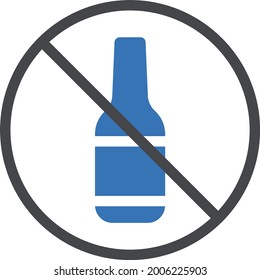 farbiges Vektorsymbol mit Weinbeschränkung