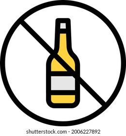 wine restricted vector line colour icon