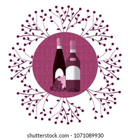 Wine round symbol