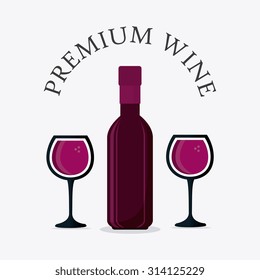 Wine shop design, vector illustration eps 10.