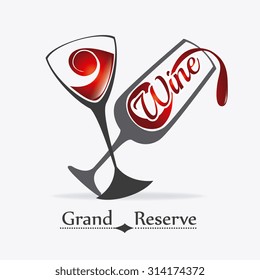 Wine shop design, vector illustration eps 10.