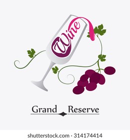 Wine shop design, vector illustration eps 10.
