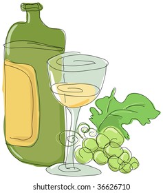 wine shrub fruit harvesting branch vines glass ceremony leaf celebration fresco image wineglass painting wine grape pencil vector glassware alcohol crayon beverage flask container weed yield sprout