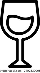 Icono de línea vectorial única 