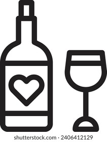 Icono de línea vectorial única