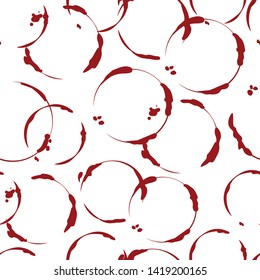 wine smear vector abstract seamless pattern. Concept for print, textile, cards, invitation