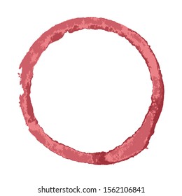 Wine stain on a white background. Vector illustration.