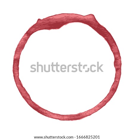 Wine stain on a white background. Vector illustration.