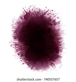 Wine stained background. Reddish spots. Vector background