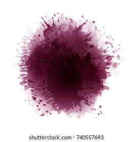 Wine stained background. Reddish spots. Vector background